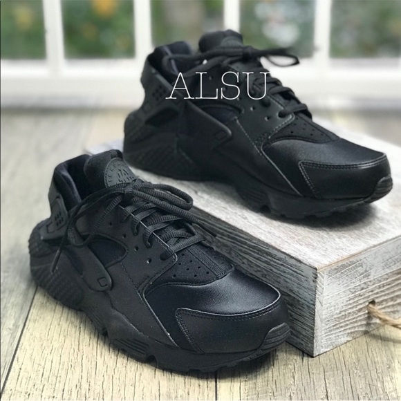 Nike Air Huarache Run Black AUTHENTIC - Picture 3 of 7